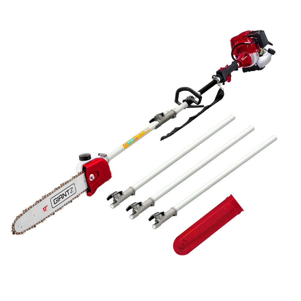 Giantz 40CC 4-Stroke Long Reach Pole Chainsaw 12in Petrol