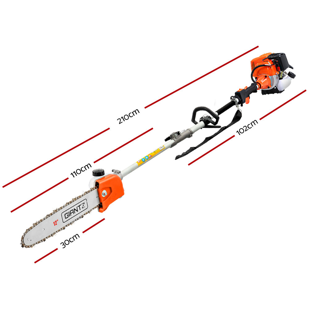 Giantz 40CC 4-Stroke Long Reach Pole Chainsaw 12in Petrol