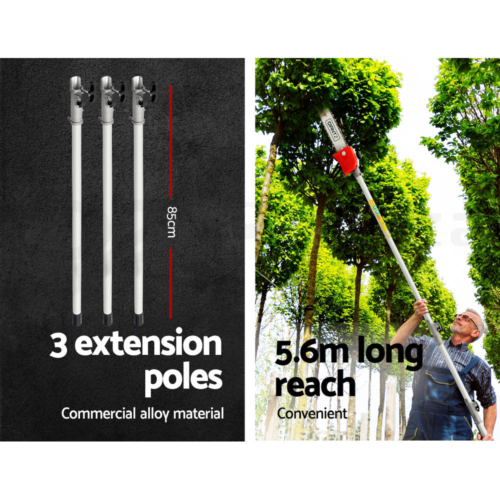 Giantz 40CC 4-Stroke Long Reach Pole Chainsaw 12in Petrol