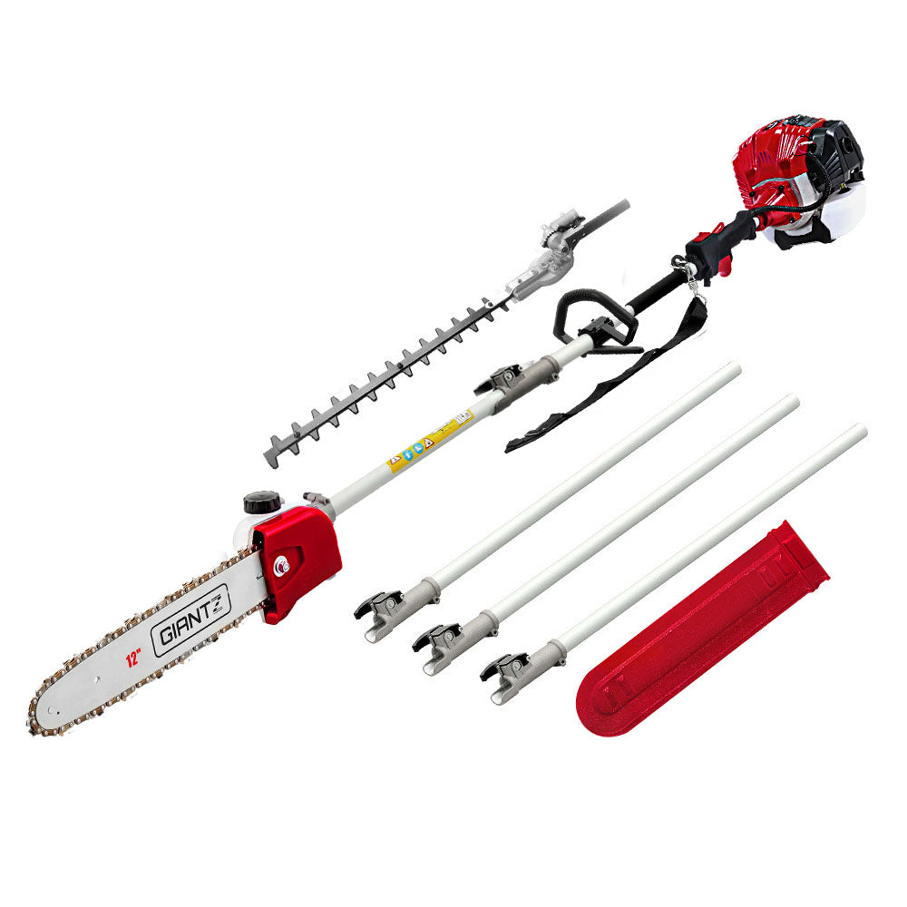 Giantz 65CC 2-in-1 Pole Chainsaw Hedge Trimmer 4.3m Reach