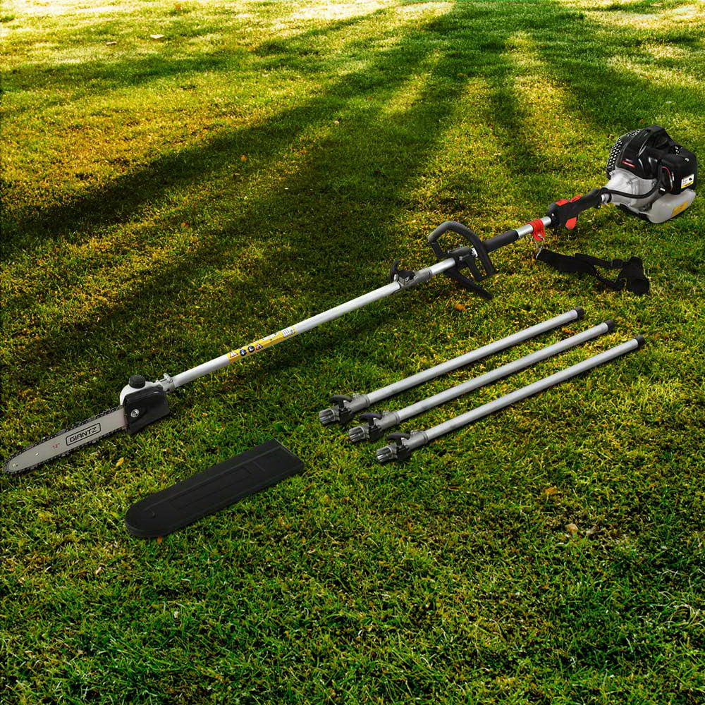 Giantz 62CC 12in Petrol Pole Chainsaw 5.6m Reach Black