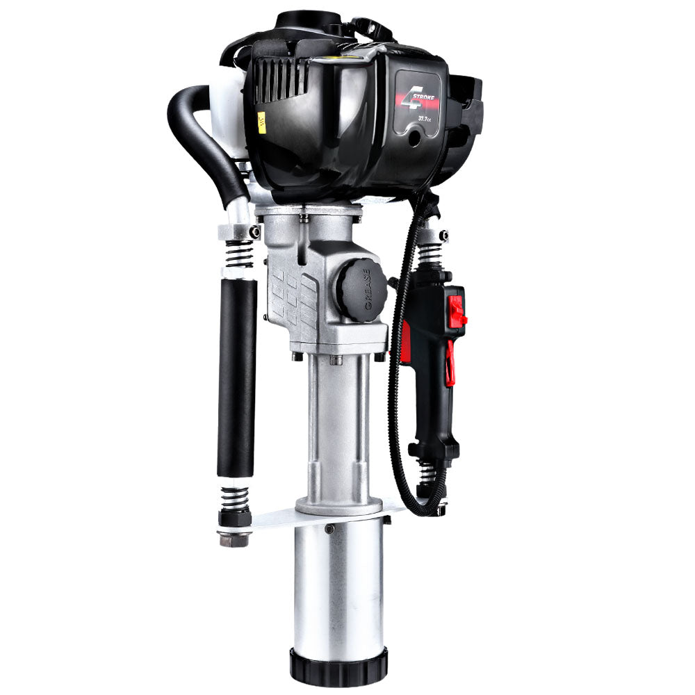Giantz 38CC Petrol Post Driver 4-Stroke Rammer Black