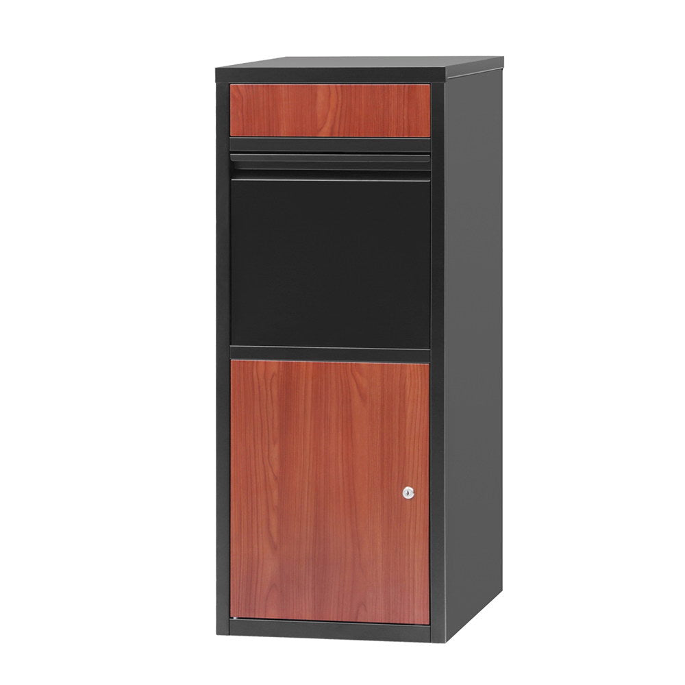 Gardeon Freestanding Parcel Drop Box Black Steel