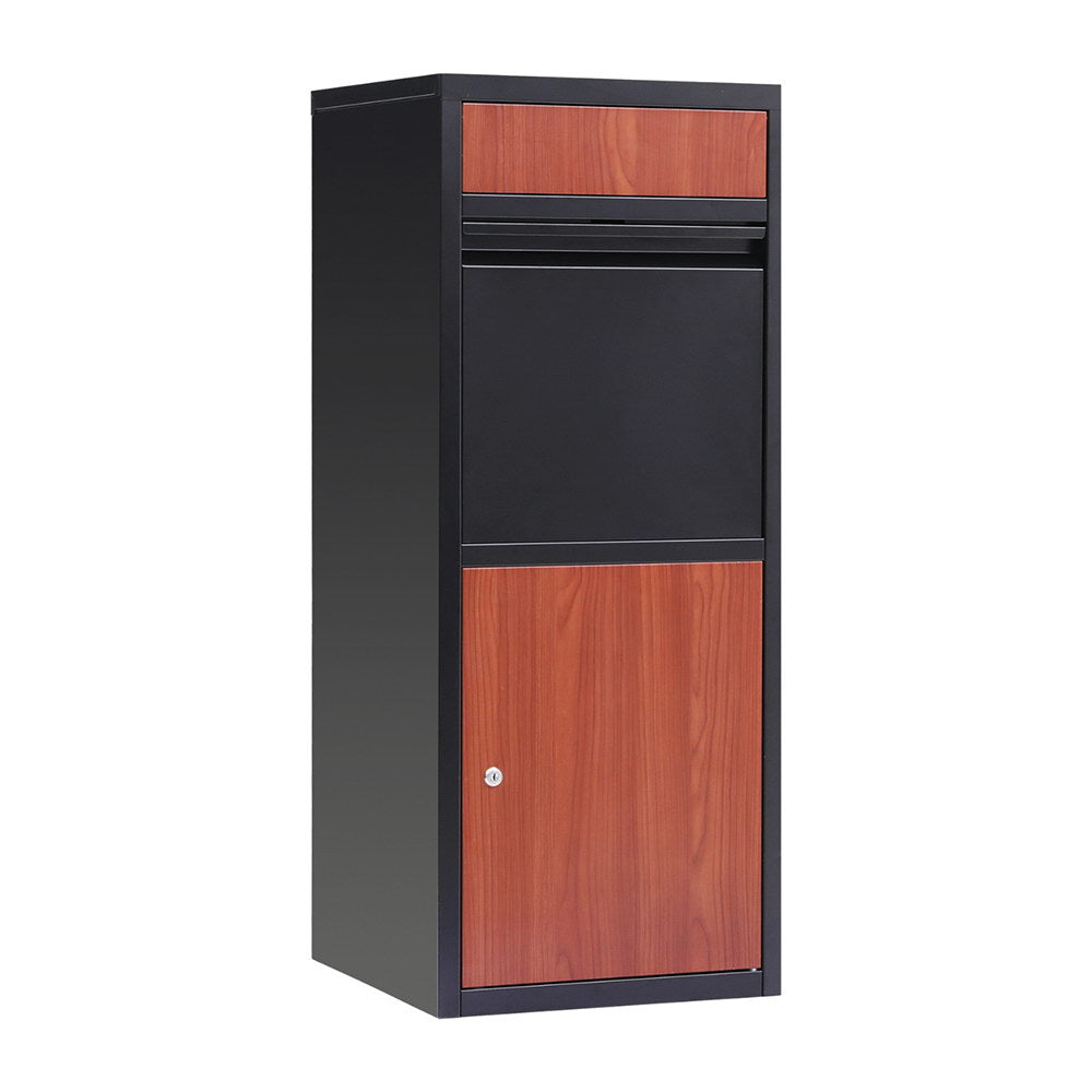 Gardeon Freestanding Parcel Drop Box Black Steel