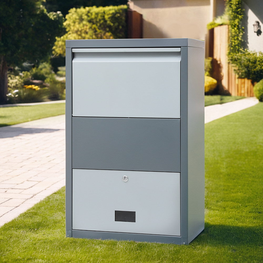 Gardeon Grey Parcel Drop Box Water-Resistant Steel