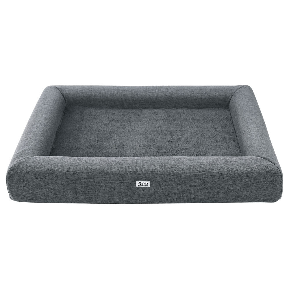 i.Pet Large Calming Pet Sofa Cushion Egg Crate Washable Grey