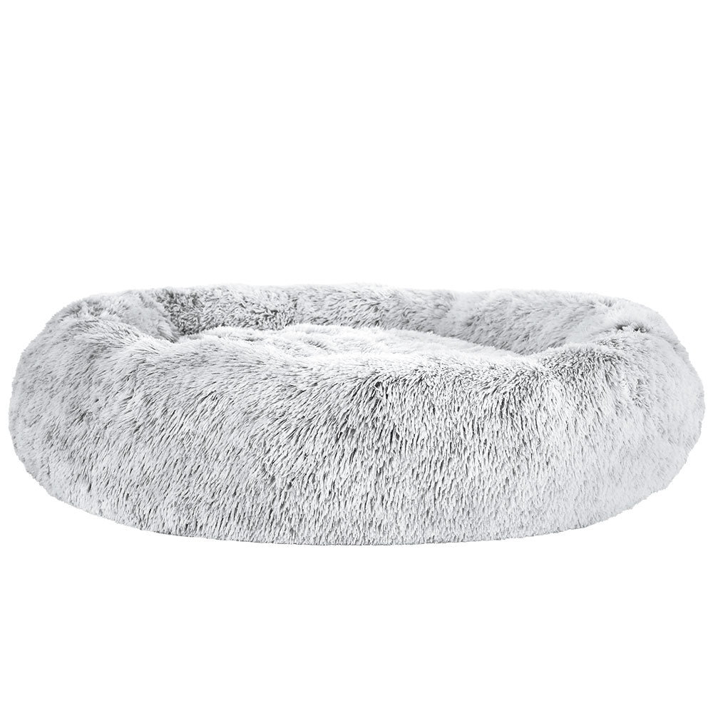 i.Pet Extra Large Pet Bed 110cm Calming Soft Plush Light Charcoal
