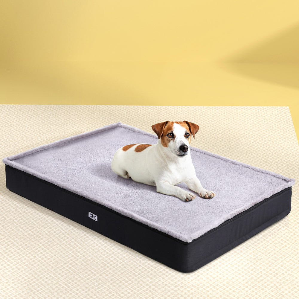 i.Pet Large Calming Pet Sofa Bed Foam Cushion Washable Grey