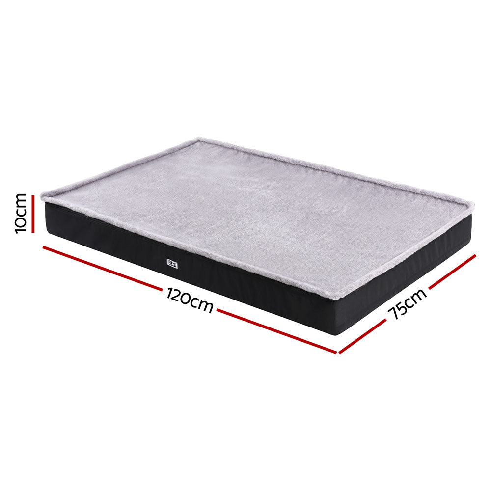 i.Pet Extra Large Pet Sofa Bed Calming Foam Cushion Grey