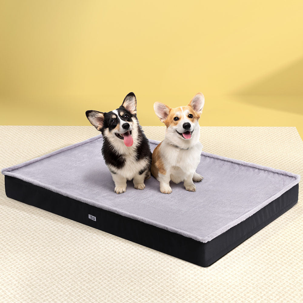i.Pet Extra Large Pet Sofa Bed Calming Foam Cushion Grey