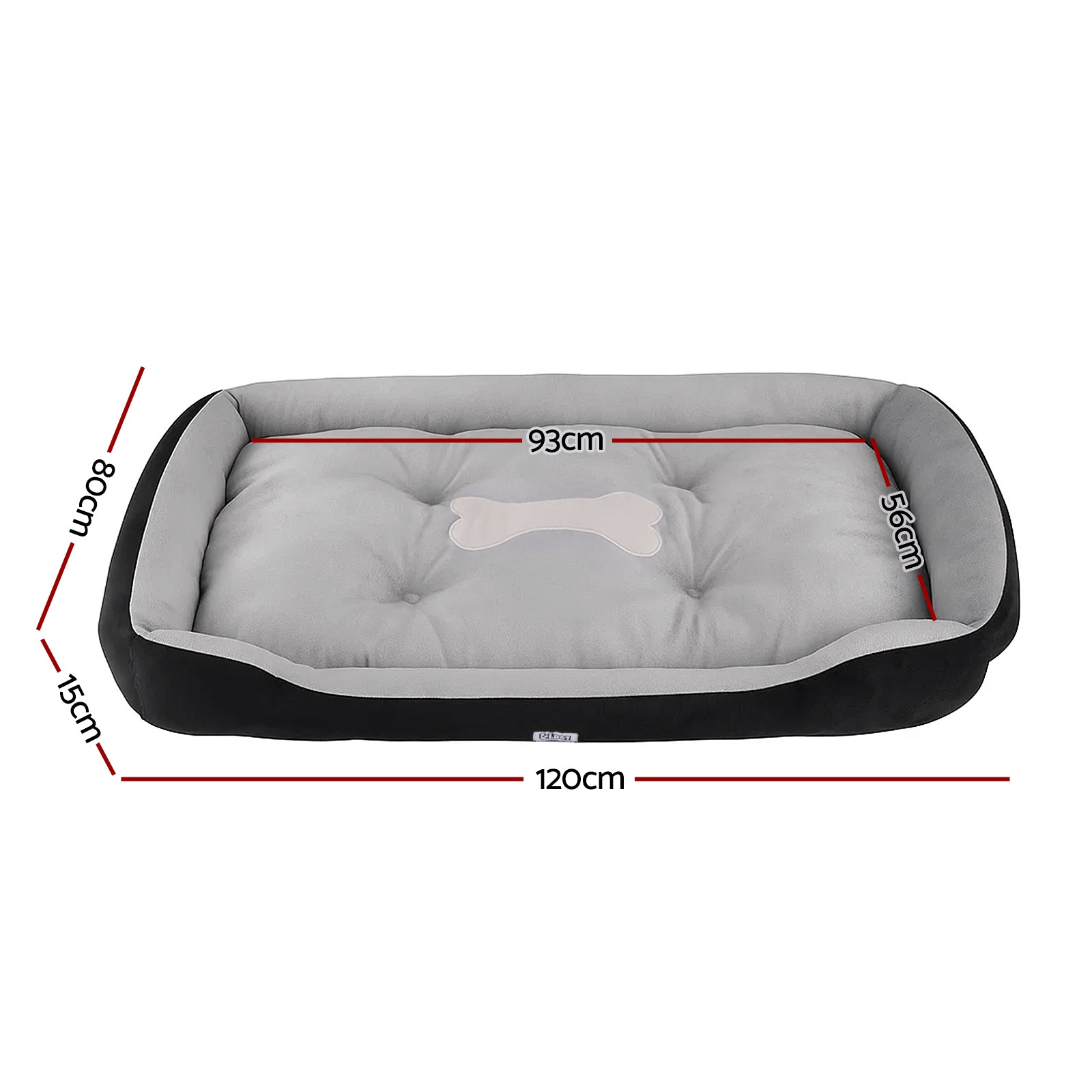 i.Pet Pet Bed Dog Bed Soft PP Cotton Mat Sleeping Comfy Cushion Washable Extra Large