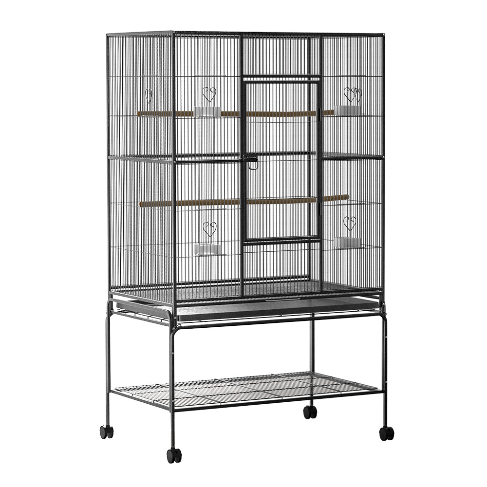 i.Pet Large Aviary Bird Cage 138cm Black
