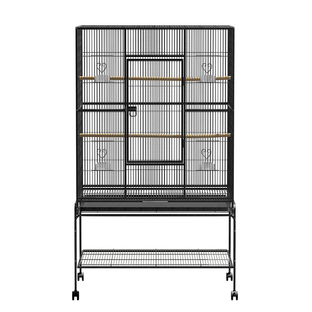 i.Pet Large Aviary Bird Cage 138cm Black