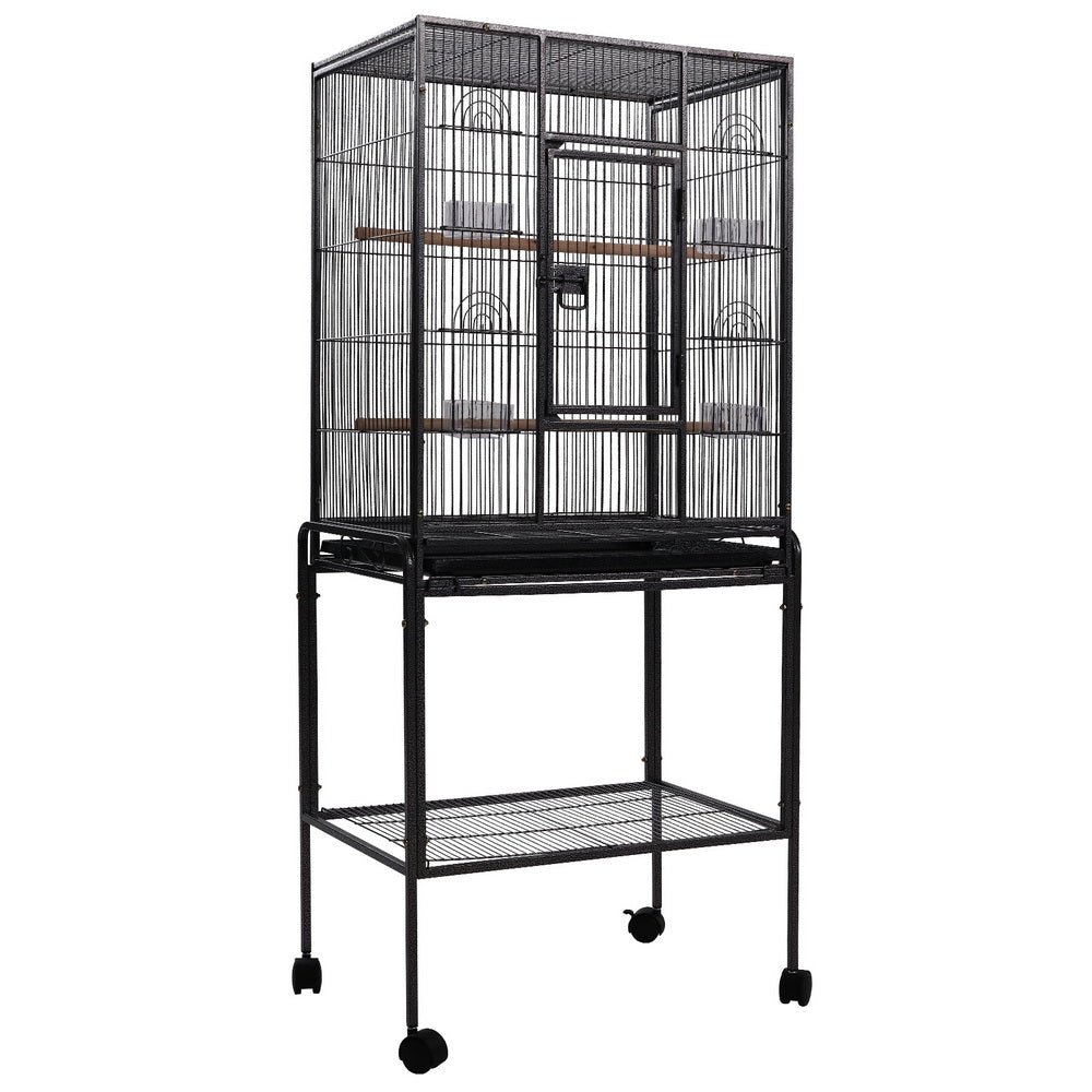 i.Pet 144cm Large Aviary Bird Cage Black