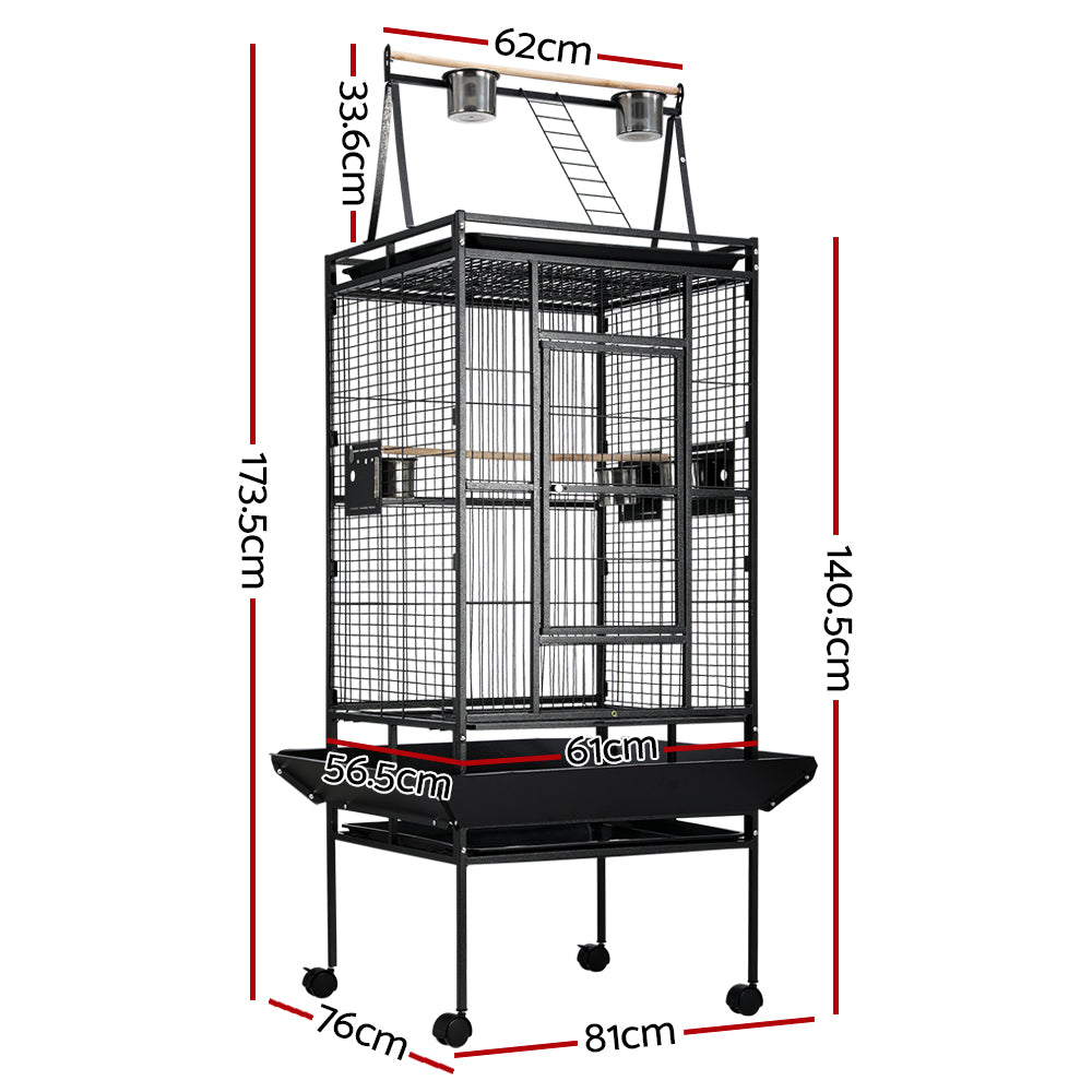 i.Pet 173cm Aviary Bird Cage Black