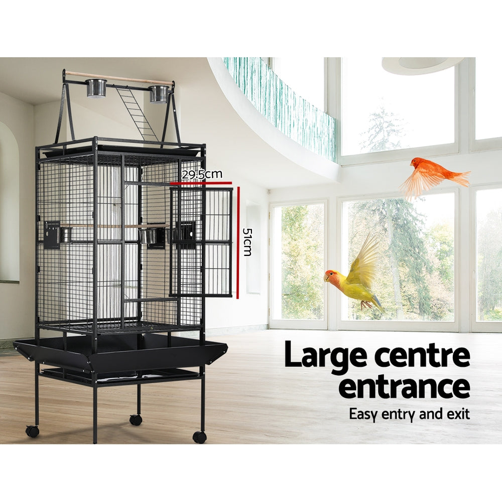 i.Pet 173cm Aviary Bird Cage Black