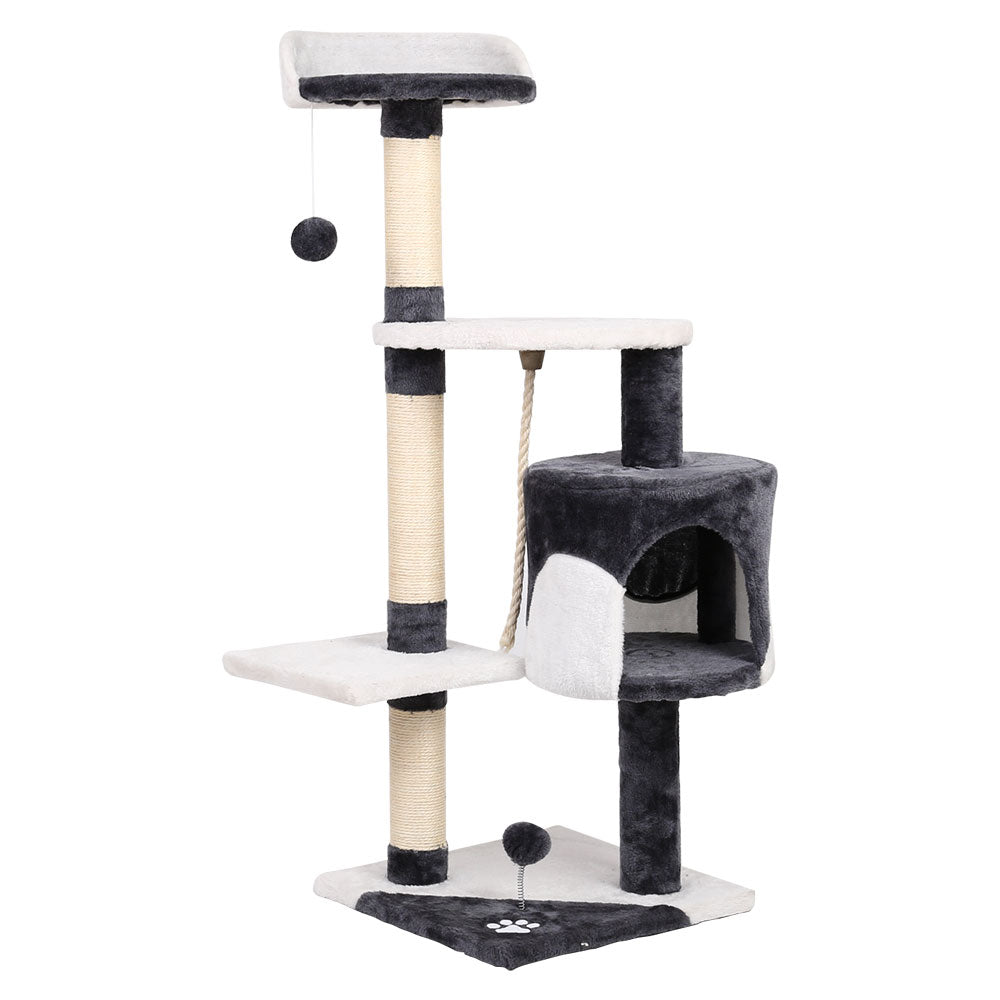 i.Pet 112cm Cat Tree Tower Scratching Post Condo Wood