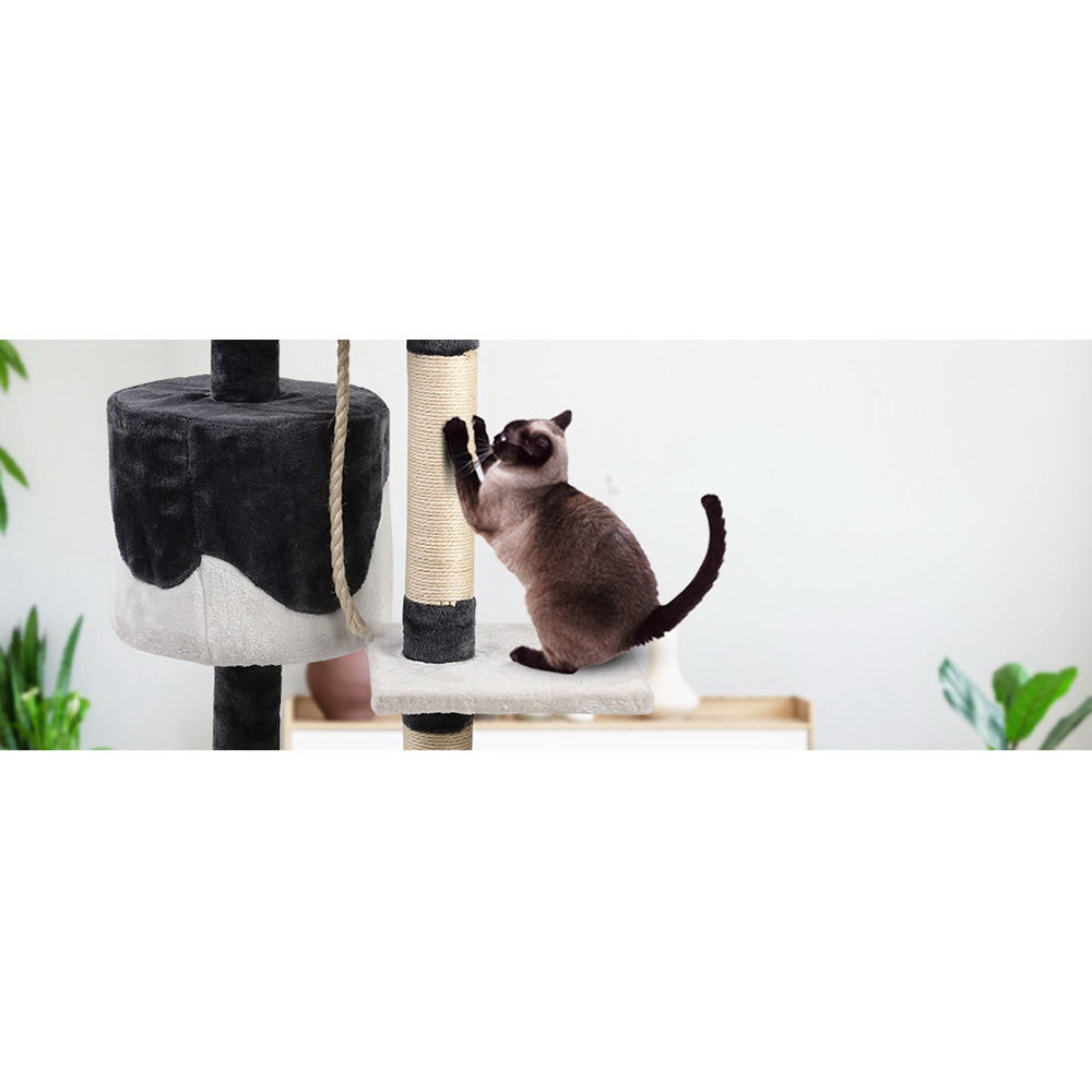 i.Pet 112cm Cat Tree Tower Scratching Post Condo Wood