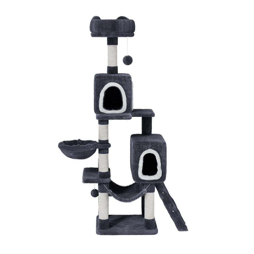 Alice 168cm Cat Tree Tower Scratching Post Condo Grey