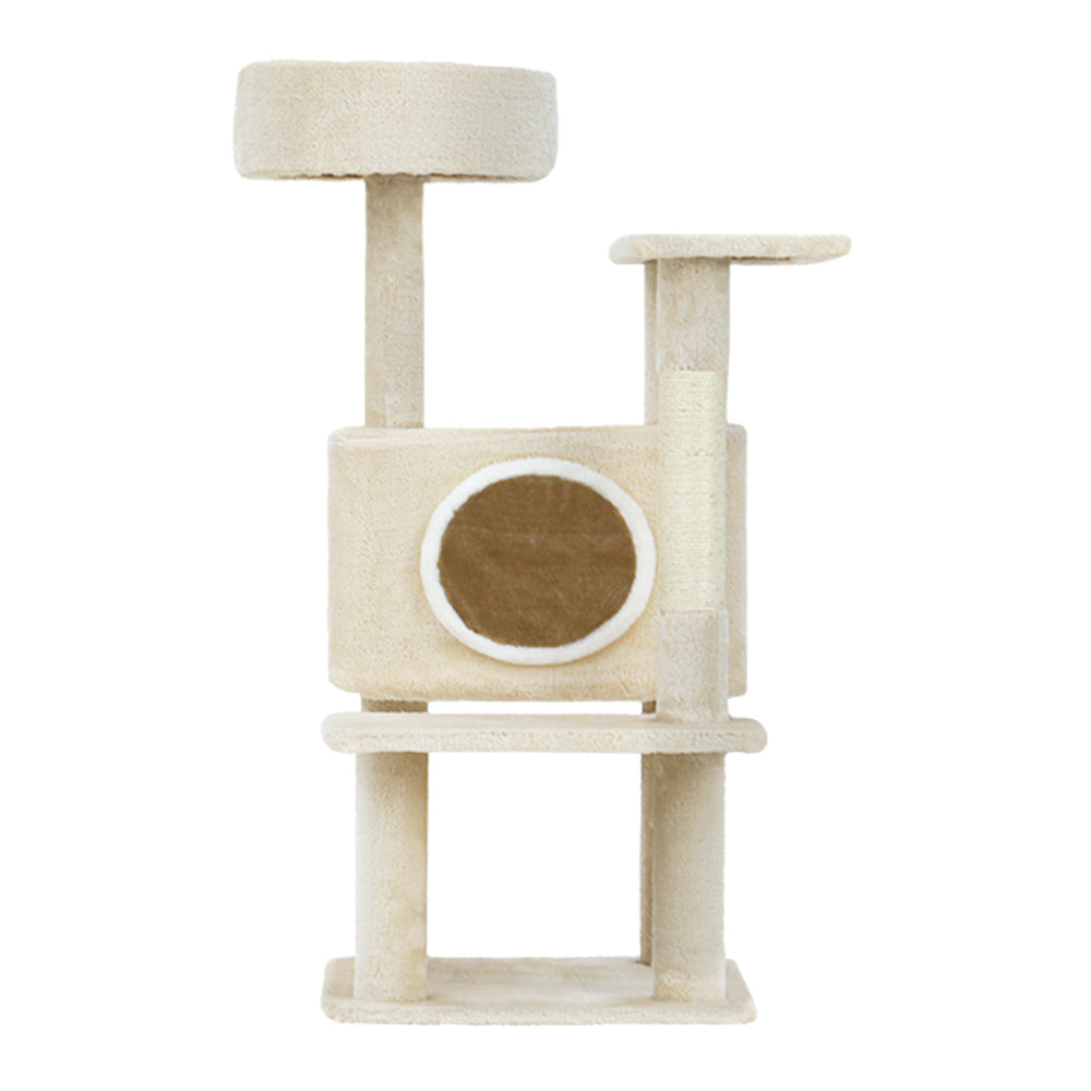 Hickory 90cm Cat Tree Scratching Post Tower Beige