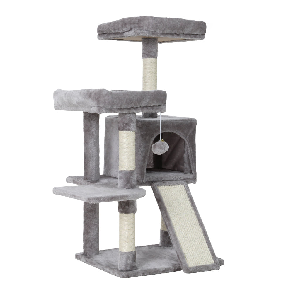 Cassey 103cm Cat Tree Scratching Post Condo Grey
