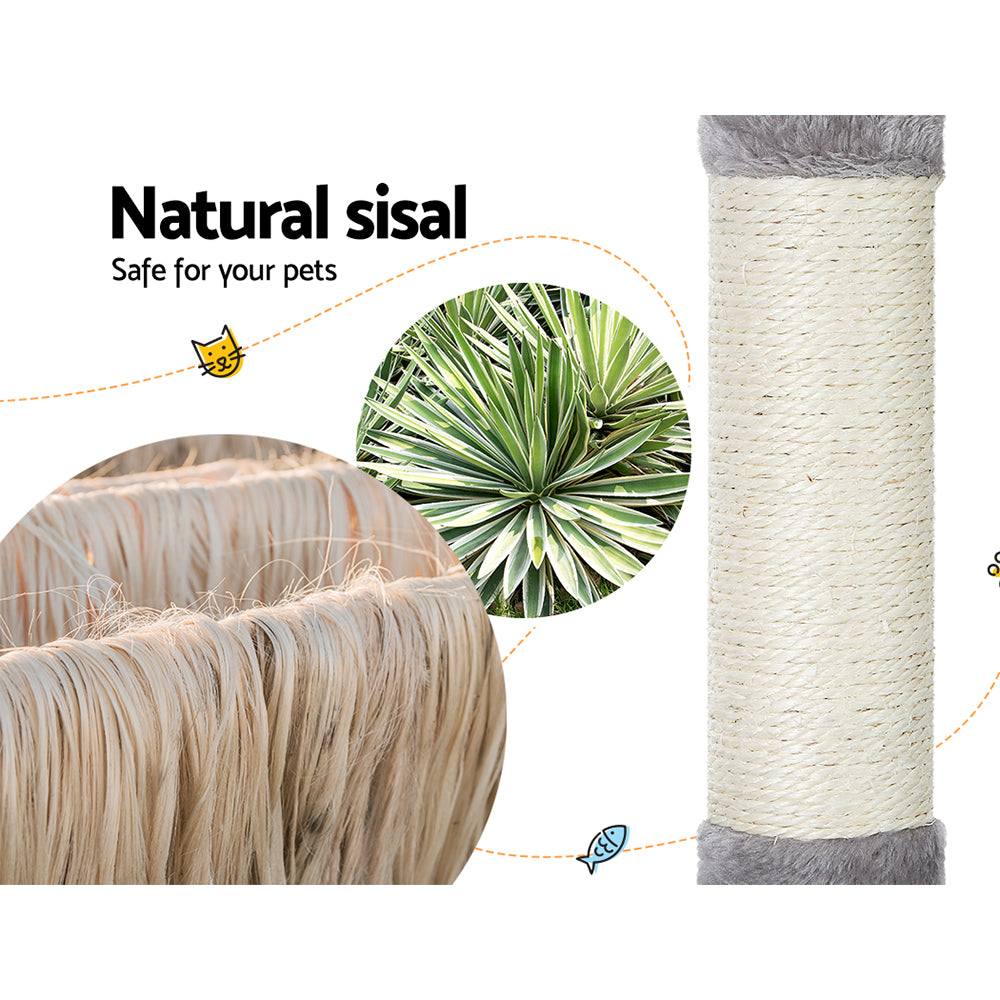 Cassey 103cm Cat Tree Scratching Post Condo Grey