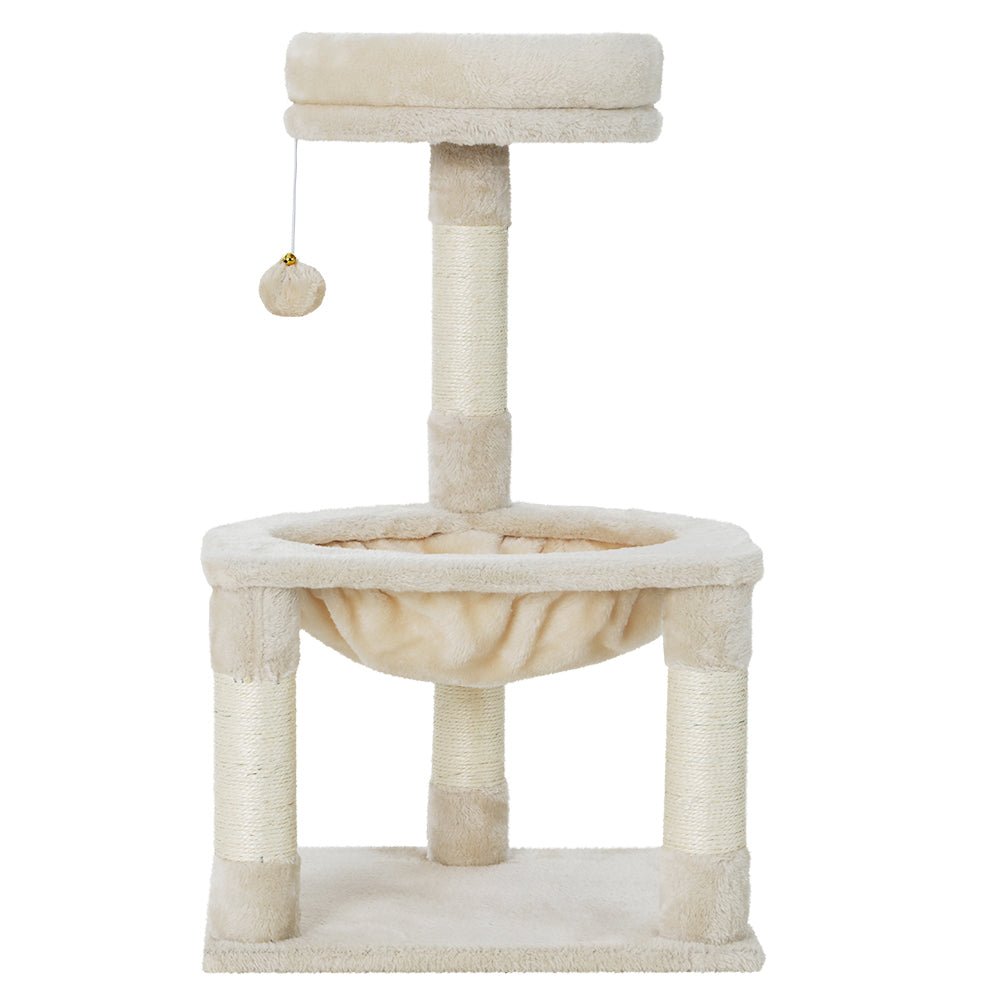 Camila 69cm Cat Tree Scratching Post Tower Beige