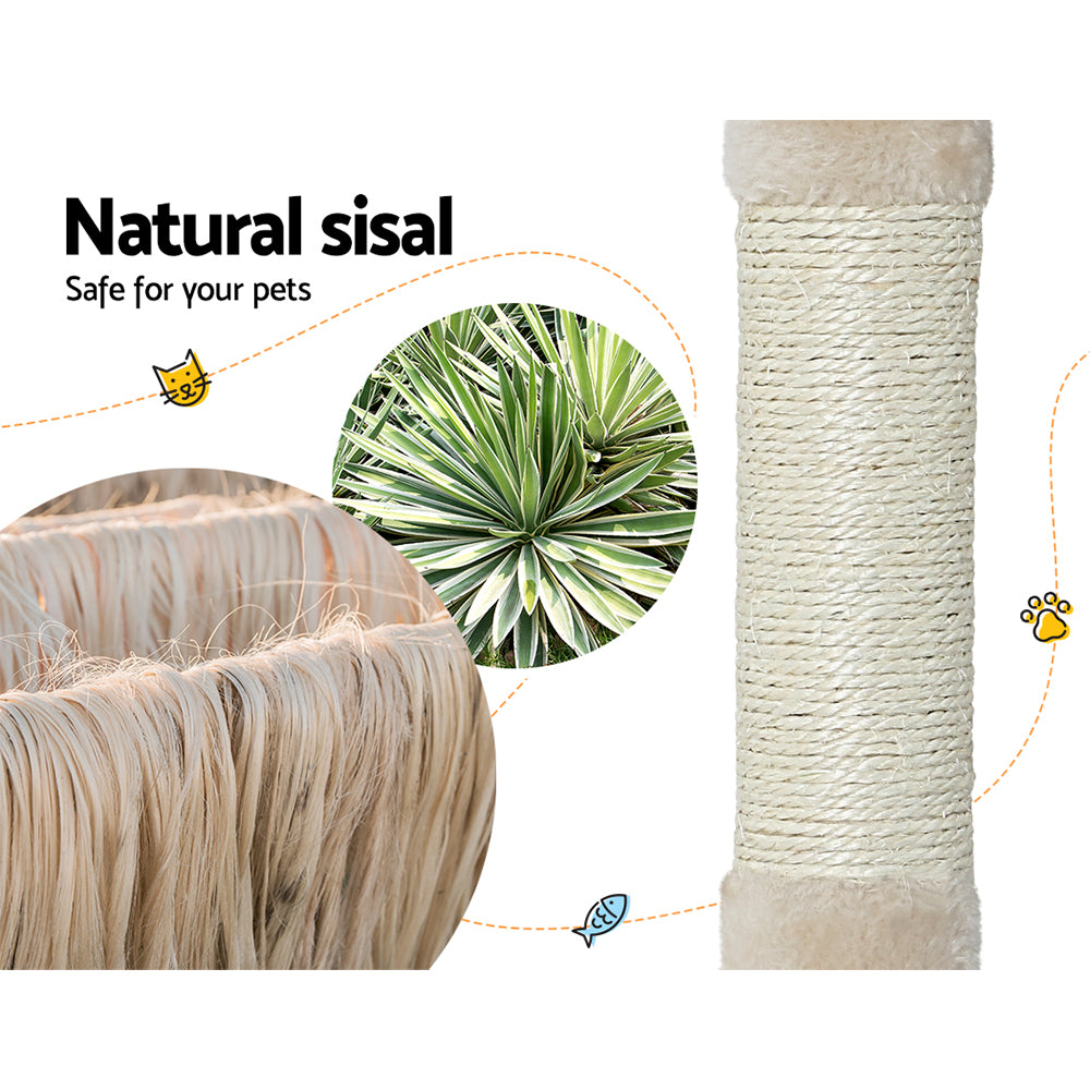 Camila 69cm Cat Tree Scratching Post Tower Beige