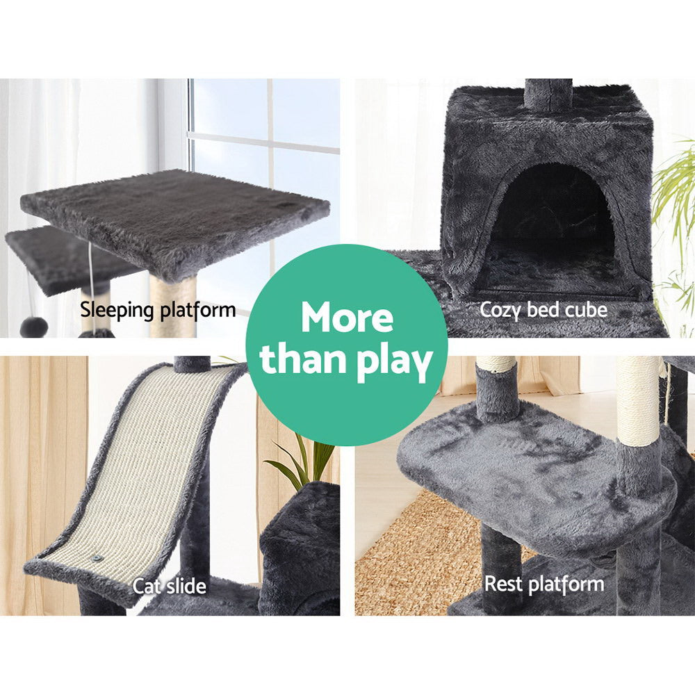 Umon 171cm Cat Tree Tower Scratcher Dark Grey