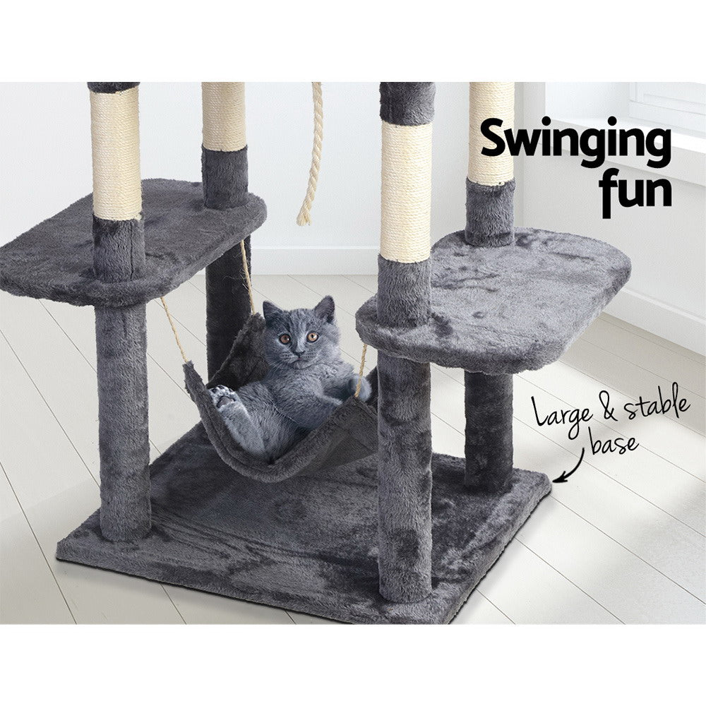 Umon 171cm Cat Tree Tower Scratcher Dark Grey
