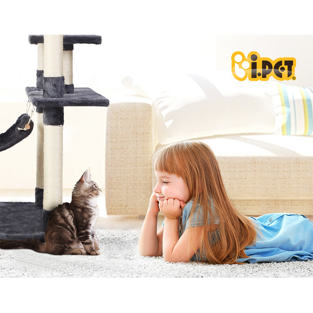 Casey 184cm Cat Tree Tower Scratching Post Dark Grey