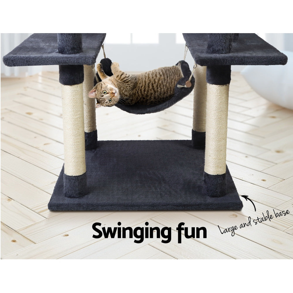 Casey 184cm Cat Tree Tower Scratching Post Dark Grey