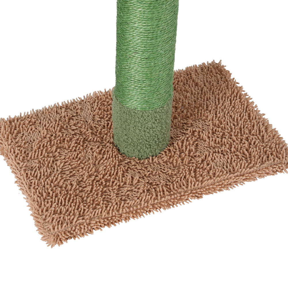 i.Pet 290cm Cat Tree Tower Floor-to-Ceiling Scratching Post Green/Brown