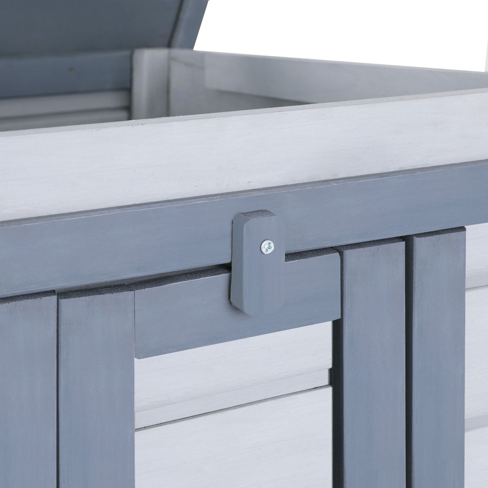 i.Pet Small Wooden Cat House Rabbit Hutch White/Grey