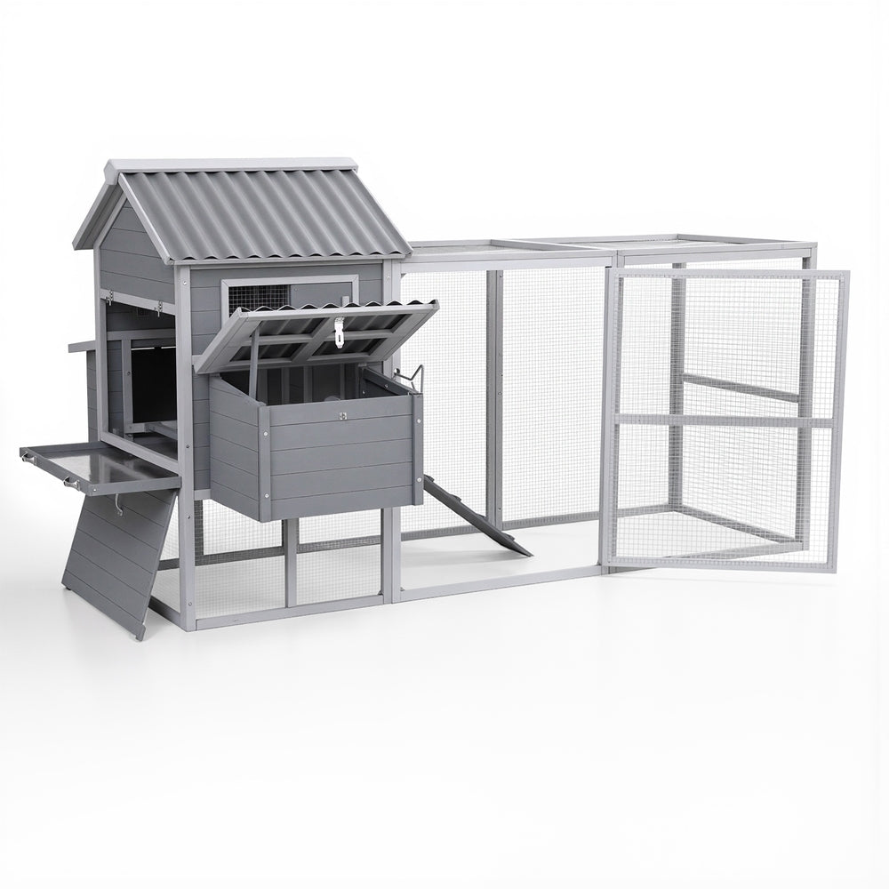 i.Pet Chicken Coop Rabbit Hutch Extra Large Outdoor Wooden Run