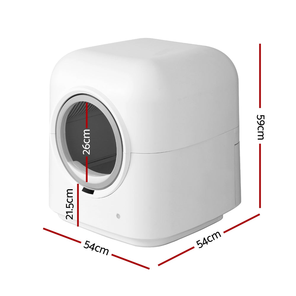 i.Pet Large Automatic Cat Litter Box Smart Self-Cleaning White