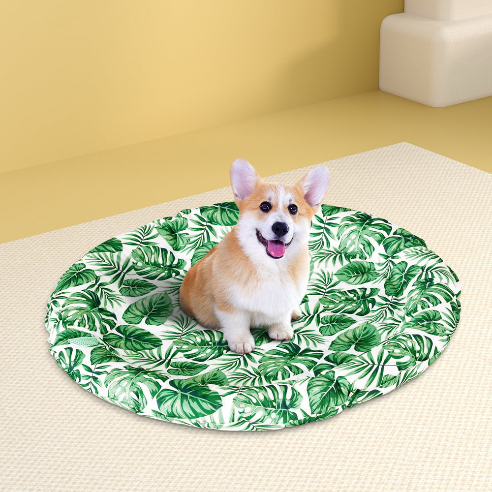 i.Pet Large Round Pet Cooling Mat Gel Green
