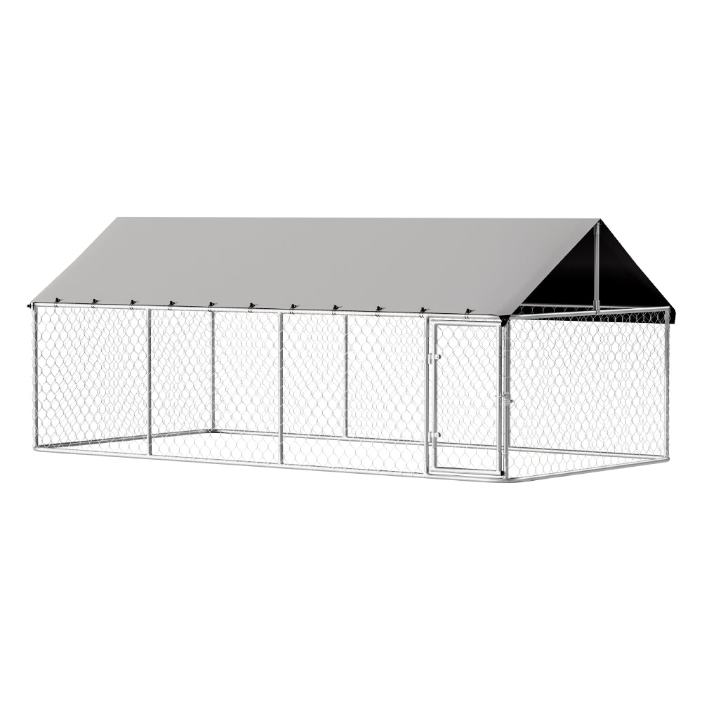 i.Pet Large Dog Kennel 2Mx4M Outdoor Pet Run Enclosure