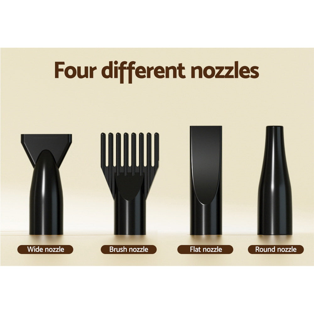 i.Pet Pet Hair Dryer Low Noise Grooming Blower Black
