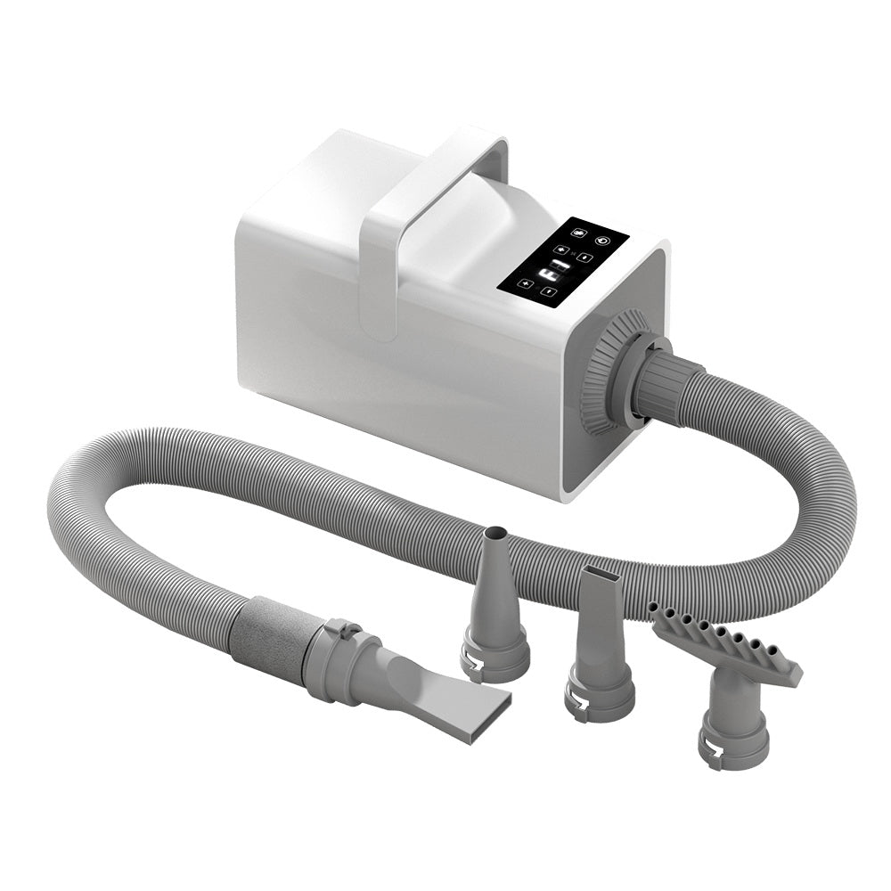 i.Pet Pet Hair Dryer Low Noise Grooming Blower White