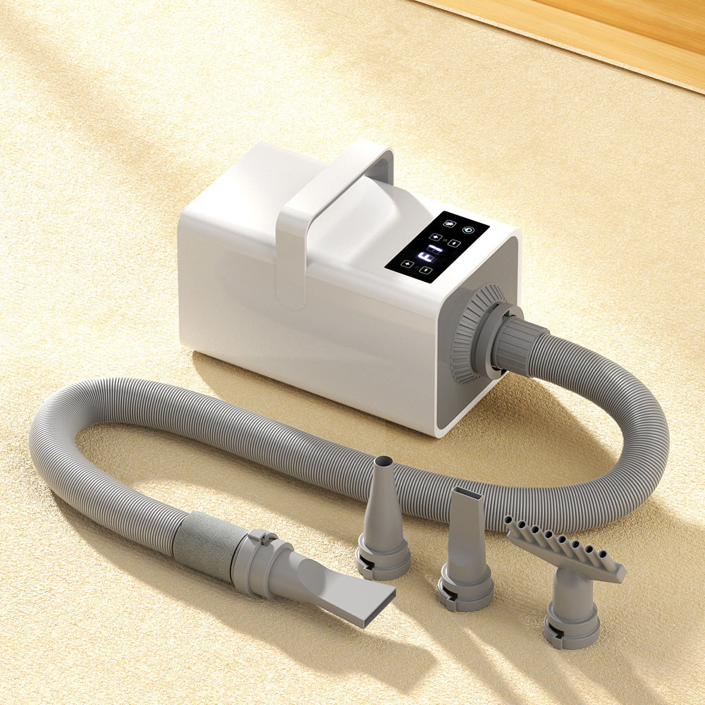 i.Pet Pet Hair Dryer Low Noise Grooming Blower White