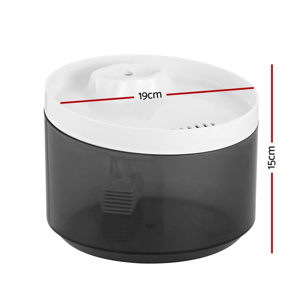 i.Pet 2.2L Pet Water Fountain Feeder Dispenser White