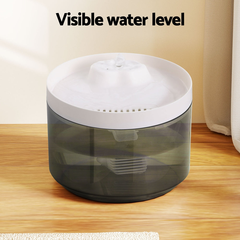 i.Pet 2.2L Pet Water Fountain Feeder Dispenser White