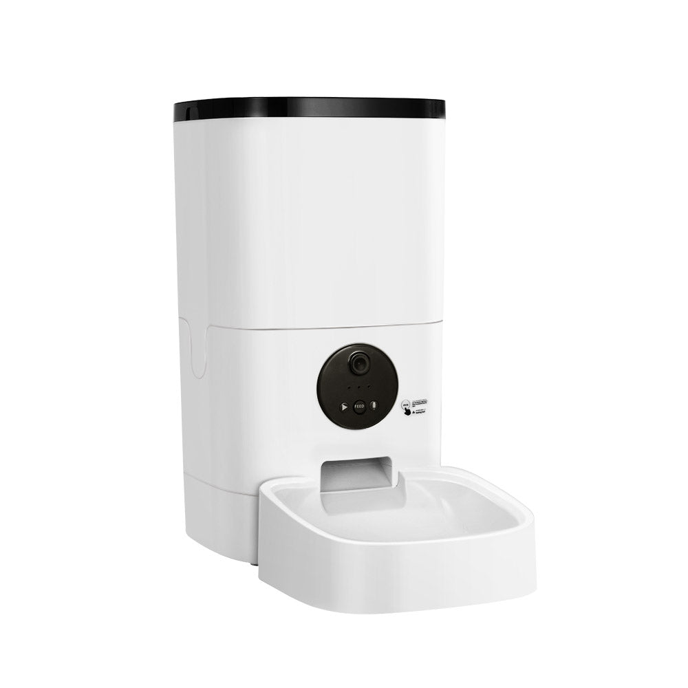 i.Pet 6L Smart Pet Feeder WiFi Camera White