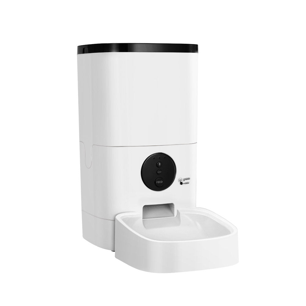 i.Pet 6L Smart Pet Feeder WiFi Automatic Dog Cat Food Dispenser White