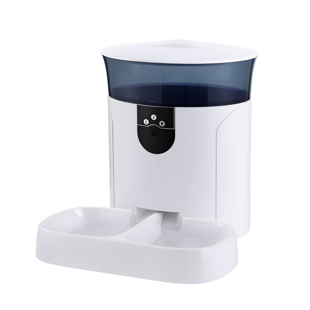 i.Pet 7L Smart Pet Feeder WiFi Camera White