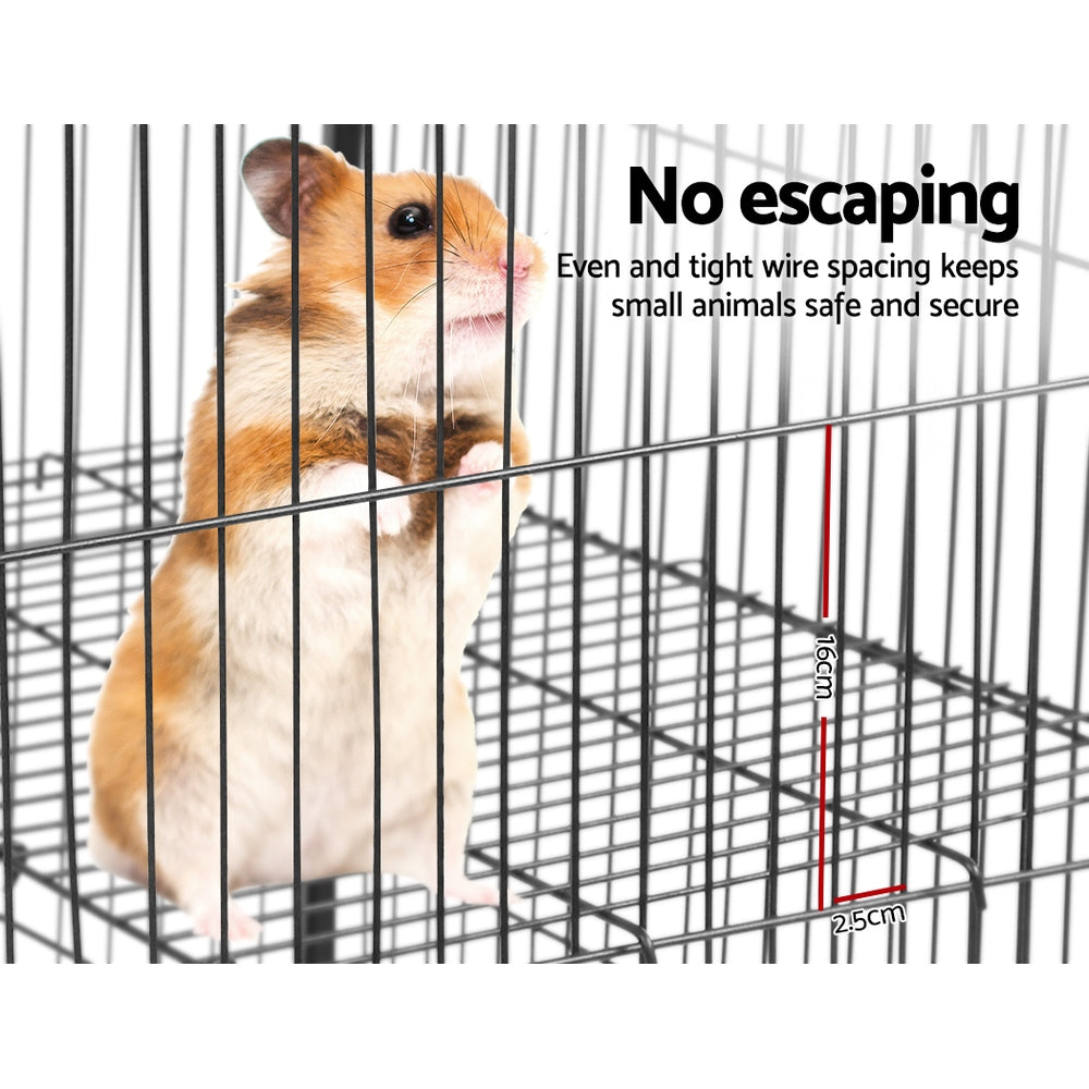 i.Pet 142cm Multi-Level Small Animal Cage Black