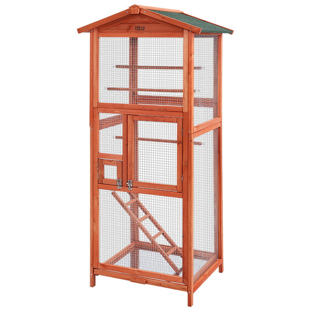 i.Pet XL Wooden Aviary Bird Cage Parrot Carrier Weather-Resistant