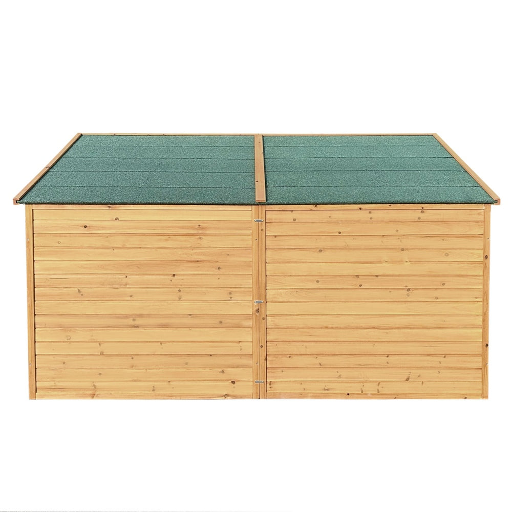i.Pet Extra Large Wooden Dog Kennel 2.28M Outdoor Cabin Brown