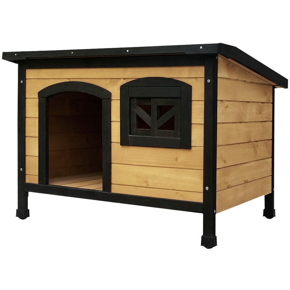 i.Pet Extra Large Wooden Dog Kennel Weatherproof Indoor Outdoor